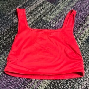 Red Cropped Tank